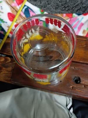 Vintage 1950s Anchor Hocking Glass Storage Jar - Animals & Tulips Graphics - Thumbnail 5