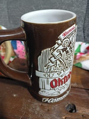 Vintage 1973 Hamm's Beer Oktoberfest Stein - Ceramarte Brazil - Hamm's Bear - Thumbnail 2