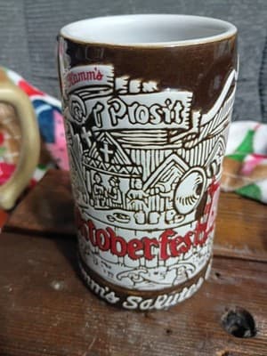 Vintage 1973 Hamm's Beer Oktoberfest Stein - Ceramarte Brazil - Hamm's Bear - Thumbnail 8