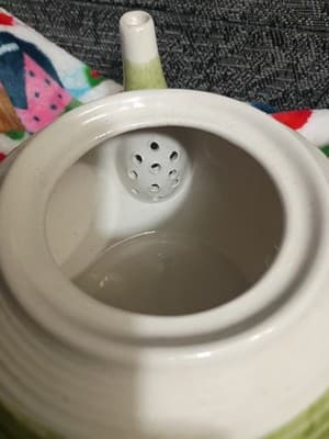 Herman Dodge & Son Green Beehive Teapot - Ribbed Two-Tone Ceramic Tea Pot... - Thumbnail 8