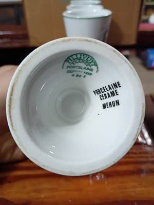 6-Piece Set PILLIVUYT France "Metiers du Vieux Paris" Porcelain Cups / Goblets - Thumbnail 11