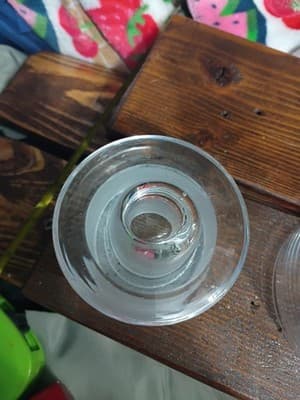 Vintage Clear Glass Apothecary Bottle - Ground Glass Stopper - Thumbnail 4