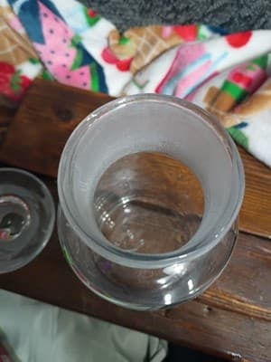 Vintage Clear Glass Apothecary Bottle - Ground Glass Stopper - Thumbnail 3