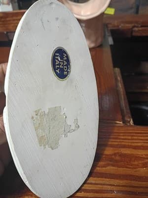 Vintage Italian Alabastrite Ballerina Figurine Made in Italy Seated Dancer Matte - Thumbnail 8