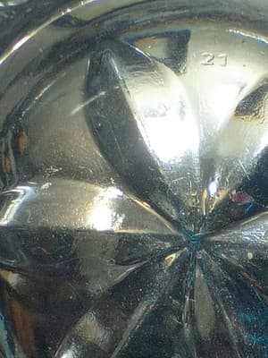 Vintage Cristal d'Arques France Frosted Pink Rose Glass Vase Rosaline Pattern - Thumbnail 10