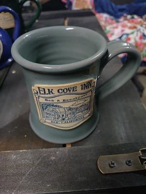 Vintage Daneen Pottery Mug /Elk Cove Inn /Elk, California - Image 1