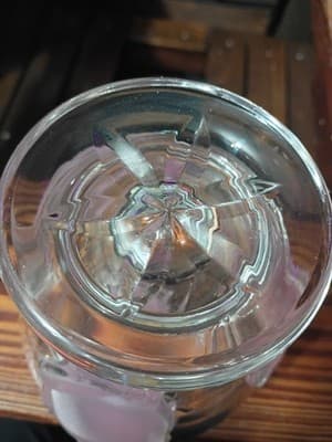 Vintage Cristal d'Arques France Frosted Pink Rose Glass Vase Rosaline Pattern - Thumbnail 6