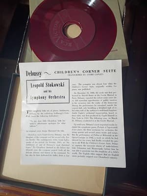 Vintage Debussy Children's Corner Suite RCA Victor Red Seal 45 RPM Box Set... - Thumbnail 11
