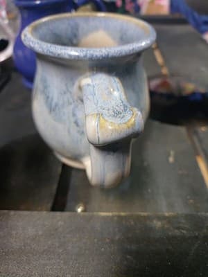 Vintage Banner Oak Pottery Mug /New London /City On The Pond /2001 - Thumbnail 4