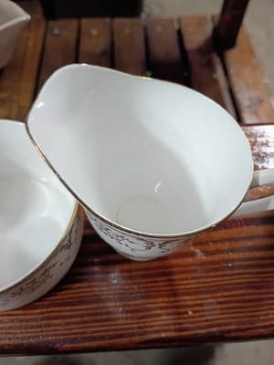 Vintage Imperial Fine English China Gold Filigree - Small 3-Piece Set - Thumbnail 6