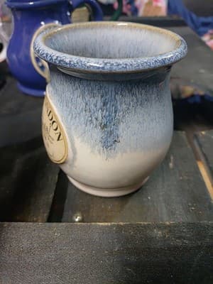 Vintage Banner Oak Pottery Mug /New London /City On The Pond /2001 - Thumbnail 2