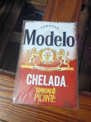 Modelo Chelada Tamarindo Picante Tin Sign 8x12 - New in Wrap - Thumbnail 2