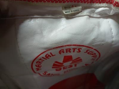 Clip Traditional Martial Arts Reversible Chest Guard Body Protector Taekwondo XL - Thumbnail 6