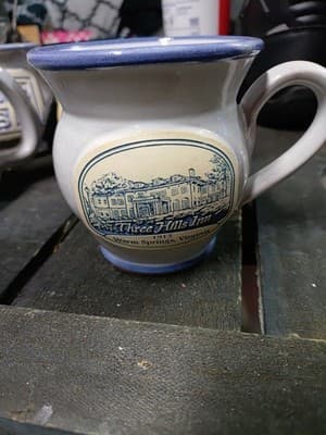 Vintage Daneen Pottery Mug /Three Hills Inn /1913 /Warm Springs, Virginia - Image 1