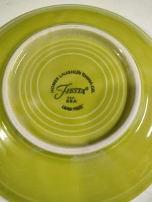 Set of 4 Fiesta Lemongrass Cups and Saucers - Homer Laughlin Fiestaware USA - Thumbnail 2