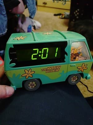 Scooby-Doo Mini Mystery Machine Digital Alarm Clock Rare! Warner Bros Works - Thumbnail 7