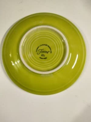 Set of 4 Fiesta Lemongrass Cups and Saucers - Homer Laughlin Fiestaware USA - Thumbnail 3