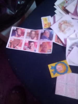 Big Stamp Collection Of Random Stamps Plus 2 Vintage Mailboxes For Stamps - Image 1