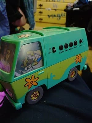 Scooby-Doo Mini Mystery Machine Digital Alarm Clock Rare! Warner Bros Works - Thumbnail 2