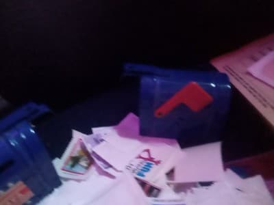 Big Stamp Collection Of Random Stamps Plus 2 Vintage Mailboxes For Stamps - Thumbnail 3