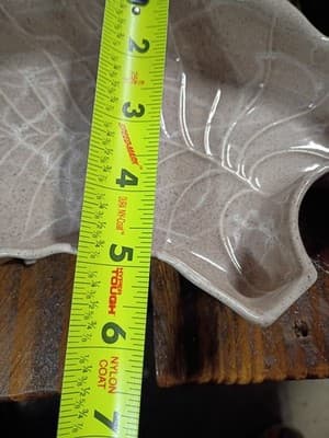 Vintage California Originals USA Pottery #2855 Leaf Trays - Set of 3 - MCM Speck - Thumbnail 3