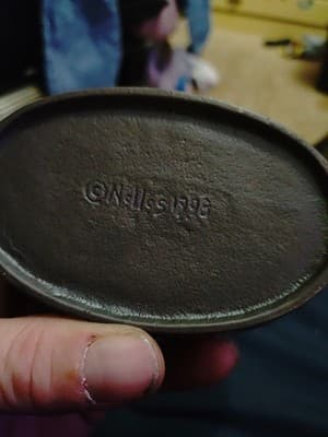 Vtg Scott Nelles Studios Cast Bronze Old Man Face Figural Lidded Box Art Signed - Thumbnail 8