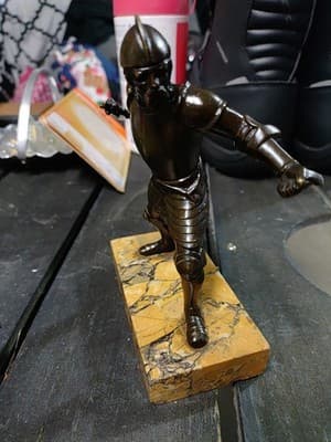 Authentic Bronze Warrior Figurine (Missing Shield) - Thumbnail 2