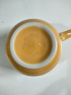 Fiesta Sunflower Yellow Cup and Saucer Set of 4 - HLC USA Stoneware - Thumbnail 4