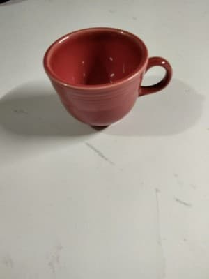 Vintage Fiesta Cinnabar Cup and Saucer Set of 4 - Homer Laughlin HLC USA - Thumbnail 7