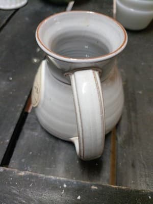 Vintage Deneen Pottery Hand Thrown Mug Wildlife Ducks Geese Medallion Stoneware - Thumbnail 3