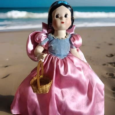 1998 Porcelain Snow White 75th Anniversary Disney Princess Knickerbocker Doll - Image 1