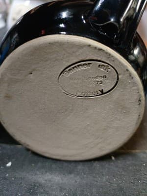 Vintage Banner Oak Pottery Mug New London Art Center MN Drip Glaze - Thumbnail 7