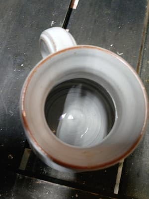 Vintage Deneen Pottery Hand Thrown Mug Wildlife Ducks Geese Medallion Stoneware - Thumbnail 6