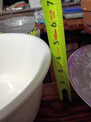 Vintage McCoy Pottery 10" White Beehive Stacking Mixing Bowl - Oven Proof - Thumbnail 4