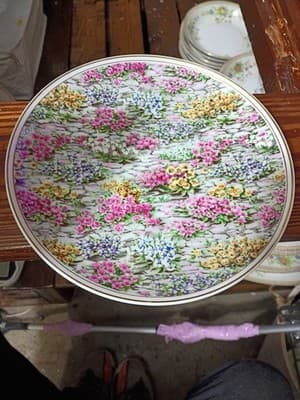 Vintage Consco Marilyn-Exclusive Chintz Teacup Saucer & Plate Trio - Japan - Thumbnail 3