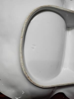 Antique C.T. Altwasser Silesia Divided Lobster Dish - Floral Gold Trim - 12 - Thumbnail 8