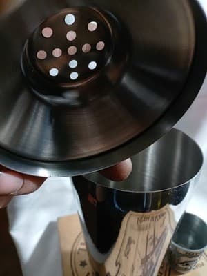 1 Drink Mixer Shaker And 1 Pewter Iowa Shot Glass - Thumbnail 2