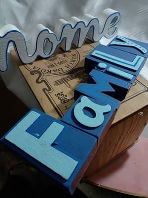 2 Wooden Carved Decorative (home - FaMiLy) - Thumbnail 4