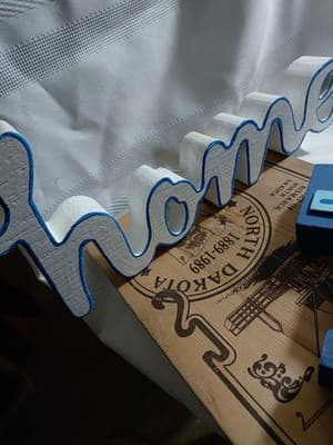 2 Wooden Carved Decorative (home - FaMiLy) - Thumbnail 5