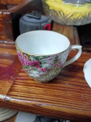 Vintage Consco Marilyn-Exclusive Chintz Teacup Saucer & Plate Trio - Japan - Thumbnail 10