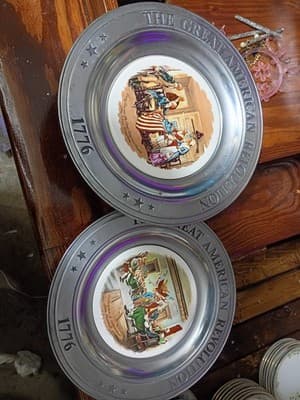 Lot of 3 Vintage 1976 Bicentennial The Great American Revolution 10.5" Plates... - Thumbnail 2