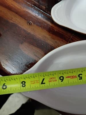 Set of 4 Vintage Hall China DC627 Brown & White Individual Au Gratin Bakers 9”1 - Thumbnail 10