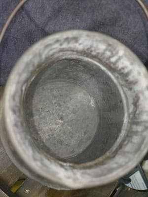 Vintage Primitive Metal Cream Can | Rustic Farmhouse Dairy Pail | Antique... - Thumbnail 8