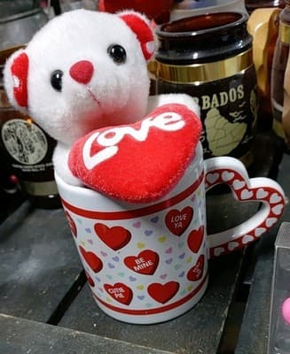 Lot Of 3 Valentines Day Items /Plush Love Bear /Mug /I Love You Desk Sign - Thumbnail 8