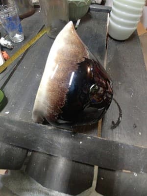 Vintage Pfaltzgraff Brown Drip Gravy Boat 436 3 1/2" Tall - Thumbnail 7