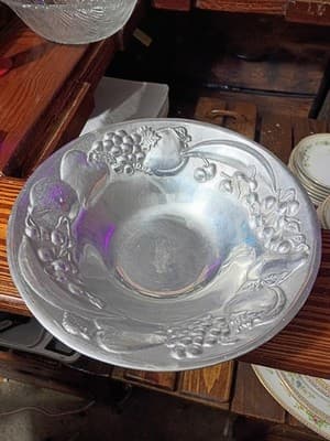 Vintage Wilton Armetale French Quarter Fruit Bowl 9" RWP Pewter-Look - Thumbnail 2
