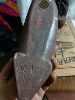 Ceramic Decorative Wall Hanging Of Virgin Mary Made In 1965 - Thumbnail 2