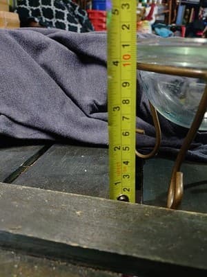 Small Potpourri Candle Holder Glass Dish Brass Stand 5” Tall (30) - Thumbnail 7