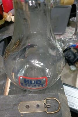 Vintage 1987 Bud Light Light Bulb Glass Dispenser Pitcher Anheuser-Busch - Thumbnail 10