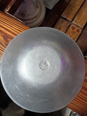 Vintage Wilton Armetale French Quarter Fruit Bowl 9" RWP Pewter-Look - Thumbnail 3